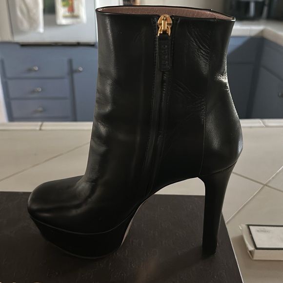 Gucci Platform Leather Bootie Size 361/2 - Picture 5 of 8